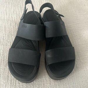 Croc Wedge Sandals